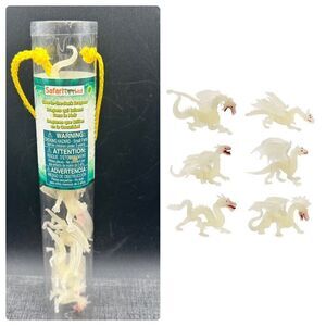 Glow In The Dark Dragons Toob Mini Figures Safari Ltd Ages 3+ 679304 2014 6 Pcs